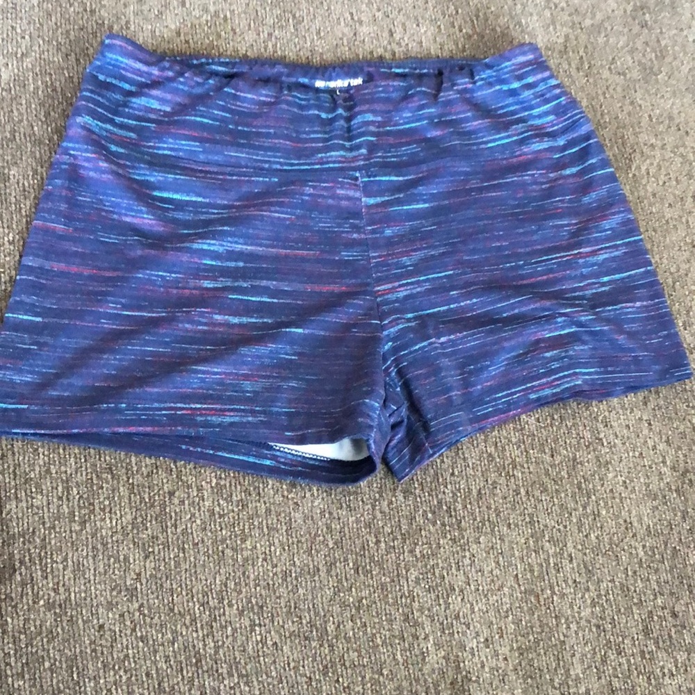 Multicolored Compression/Spandex Shorts - Large